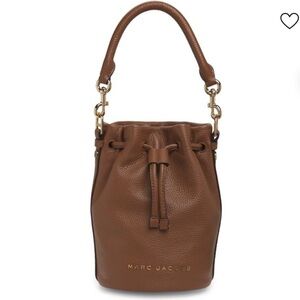 NWT Marc Jacobs Brown Leather Bucket Bag